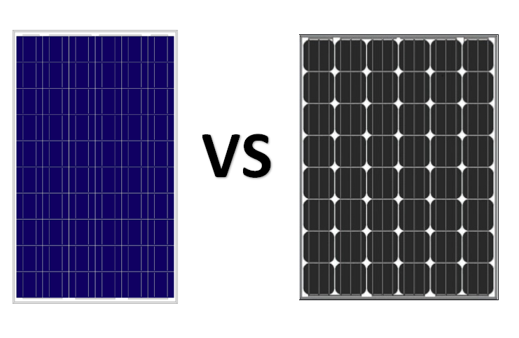 Panneau solaire monocristallin (noir) VS Panneau solaire polycristallin (bleu) ： Quel est le meilleur?