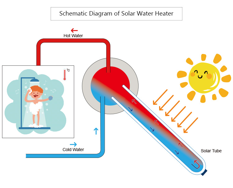 Comment le chauffe-eau solaire absorbe-t-il la chaleur